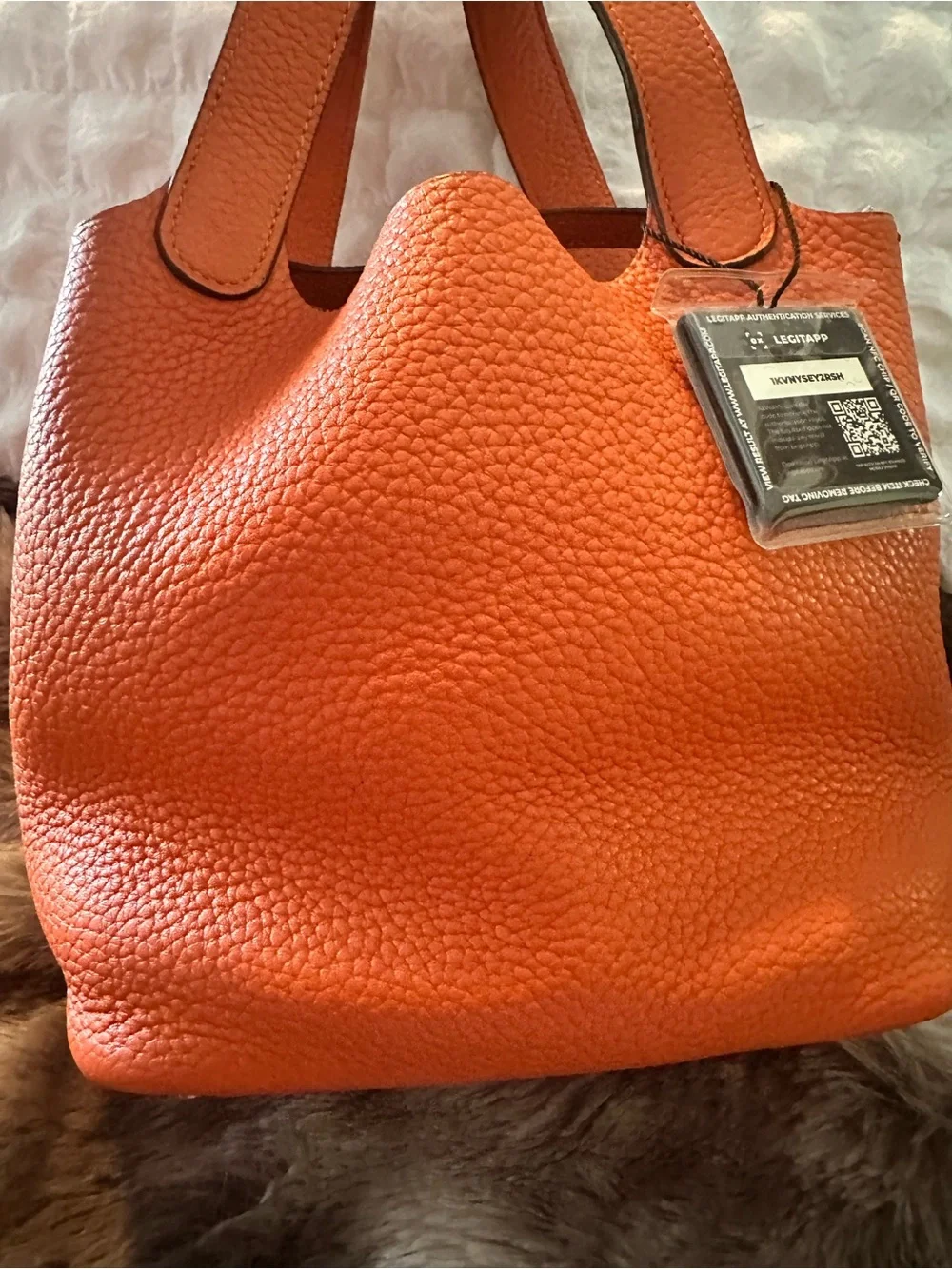 Hermes Picotin Lock PM 18 Orange Clemence Leather Bag - PERFECT w/ lock + 2 keys